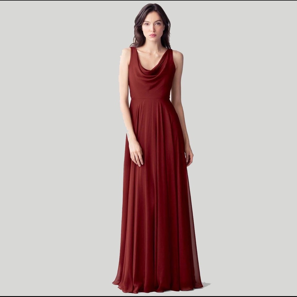 Jenny Yoo Liana dress in Merlot - NWT - size 18